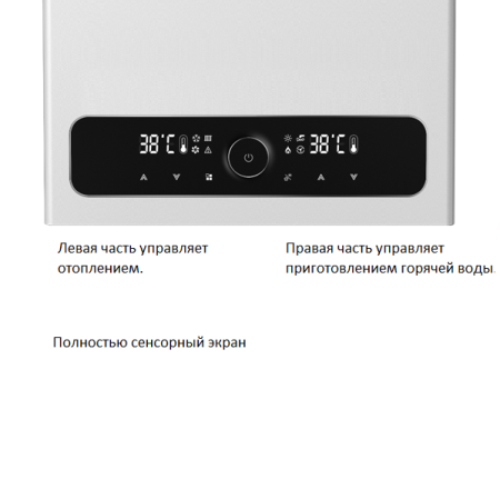 Газовый котёл BellaGas Optimal 24, секционная горелка, с дымоходом 60/100